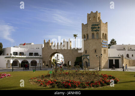 Tunisie, port El-Kantaoui, port d'embarquement, l'Afrique du Nord, de la ville, port, El-Kantaoui, Voyage, Vacances, tourisme, tour, porte, point d'intérêt, l'Sousse nord, Banque D'Images