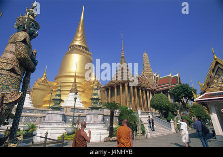 Thaïlande, Bangkok, Wat Phra Kaeo, Grand Palais, Banque D'Images