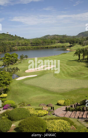 La Thaïlande, Phuket, Blue Canyon Golf Course, Banque D'Images