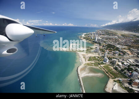 Venezuela, Caracas, vue sur ville, mer, avion, détail, photo aérienne, Banque D'Images