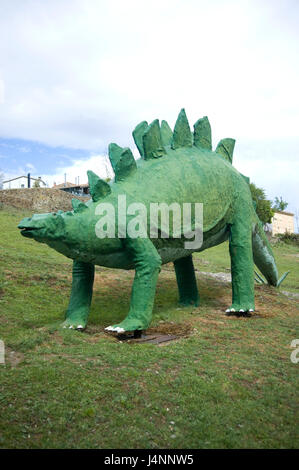 Empreintes de dinosaure ornithopode à Santa Cruz de Yanguas, Soria, Espagne. Banque D'Images