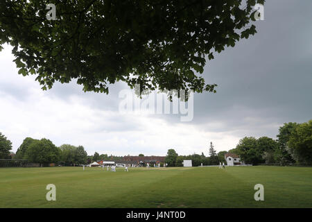 Vue générale du sol lors de Shenfield vs CC CC Hornchurch Essex Shepherd Neame, Cricket League à Chelmsford Road le 13 mai 2017 Banque D'Images