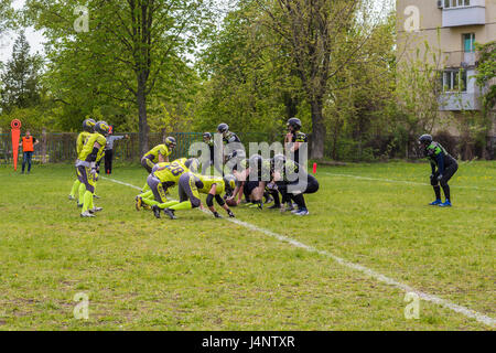 Équipes de football prêt à le Banque D'Images