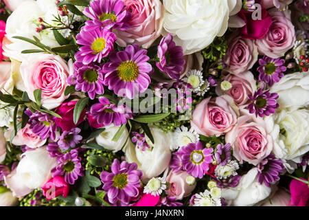 Magnifique bouquet de fleurs aux couleurs vives close up Banque D'Images