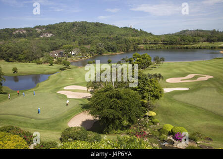 La Thaïlande, Phuket, Blue Canyon Golf Course, golf, Banque D'Images