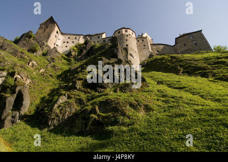 Château, Loket, Hill, la République tchèque, d'en bas, Banque D'Images