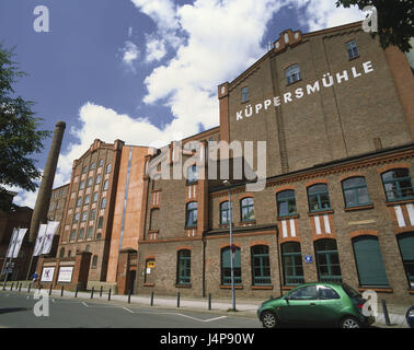 L'Allemagne, en Rhénanie du Nord-Westphalie, Duisburg, le port intérieur, Cooper's Mill, en 1909, musée, la dysenterie, ville, Architecture, bâtiment, vieux, musée d'art, gastronomie, immeuble de bureaux, l'art contemporain, l'art, dans le passé, Banque D'Images