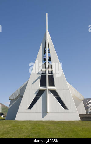 Moderne, l'église, Skagaströnd Vatnsnes, Iceland, Banque D'Images