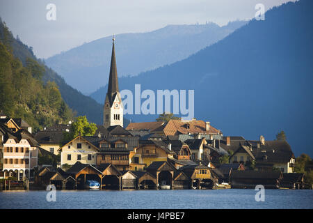 L'Autriche, chambre de sel, Hallstatt, vue locale, lac, Banque D'Images