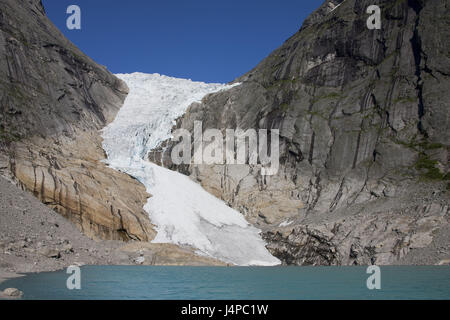 La Norvège, Sogn og Fjordane, Brikdal Glacier, Banque D'Images