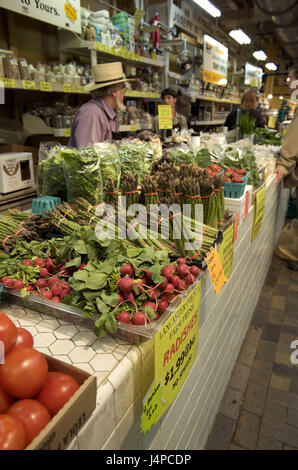 Les États-Unis, les États-Unis d'Amérique, New York, Philadelphie, Reading Terminal Market, agriculteur, Amish Banque D'Images