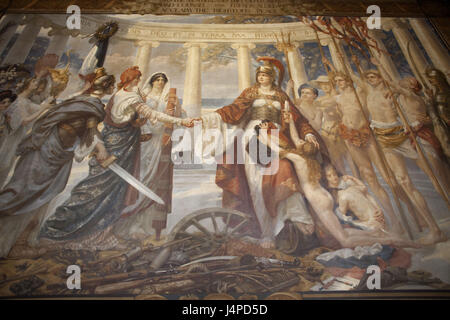 La Grande-Bretagne, l'Angleterre, Londres, Whitehall, Foreign Office, peinture, 'Britannia', Banque D'Images
