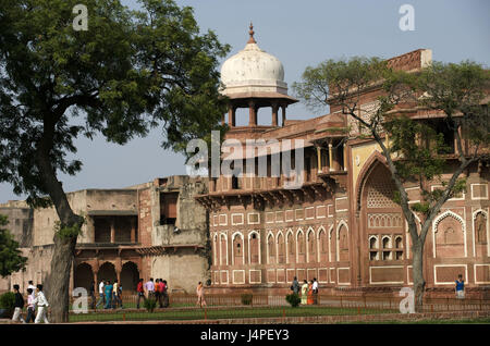 L'Inde, Uttar Pradesh, Agra, le fort rouge, Jahangir Palace, Banque D'Images