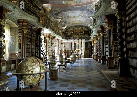 République tchèque, Tchéquie, Prague, Clementinum, bibliothèque, Banque D'Images