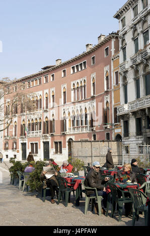 Italie, Vénétie, Venise, Campo San Polo, Banque D'Images