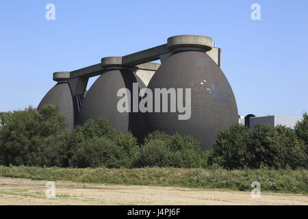 Allemagne, Duisbourg, dysenterie, Rhénanie du Nord-Westphalie, Duisburg-Kasslerfeld, usine de traitement des eaux usées, Banque D'Images