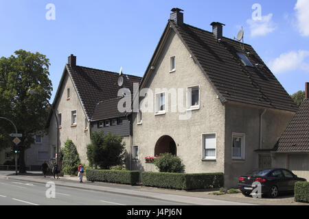 Allemagne, Duisbourg, dysenterie, au nord-est de Duisburg-Rheinhausen, Duisburg-Rheinhausen-Hochemmerich, Margarethensiedlung, ville-jardin, maison d'habitation, Banque D'Images