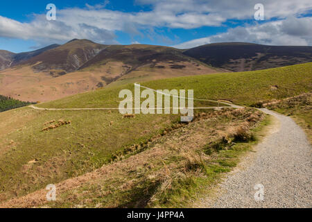 Skiddaw, vu de Latrigg, près de Keswick, Cumbria Banque D'Images