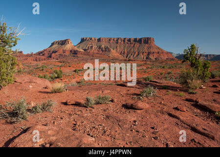 Fisher Mesa, à environ 20 milles à l'est de Moab, Utah. Banque D'Images