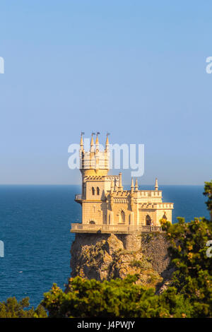 Vue aérienne sur le château d'avaler de Pie, Crimée, Russie Banque D'Images