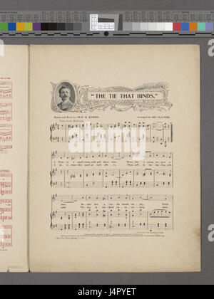 Ce titre fait référence à une œuvre de la collection de la New York public Library, intitulée « The Tie that Binds ». Il explore les liens humains, explorant les thèmes de la relation, les structures sociales et les liens émotionnels qui unissent les gens. Banque D'Images