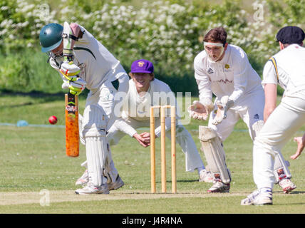 East Dean les terrains de jeu, East Sussex, Royaume-Uni. 13 mai, 2017. East Dean & Iken Cricket Club 1X1 vs Forest Row Cricket Club 1ère XI. Credit : Alan Fraser/Alamy Live News Banque D'Images