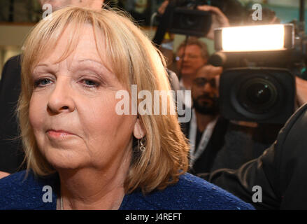 Düsseldorf, Allemagne. 14 mai, 2017. Premier ministre de Rhénanie du Nord-Westphalie, Hannelore Kraft (SPD), photographié à l'Land à Duesseldorf, Allemagne, 14 mai 2017. Photo : Boris Roessler/dpa/Alamy Live News Banque D'Images