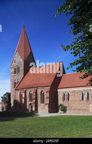 Allemagne, Fažana, angle Klützer, la mer Baltique, château, Nordwestmecklen 1, l'église Saint Marien, bâtiment en brique de style roman tardif, la brique gothique, église protestante, Banque D'Images