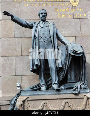 Charles Stewart Parnell monument, O'Connell Street, Dublin, Irlande, République d'Irlande a dévoilé 1911 sculpteur Augustus Saint-Gaudens Banque D'Images