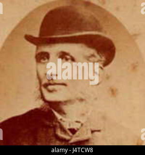 Portrait de Thomas Henry Burke (1830-1882), un fonctionnaire britannique né en Irlande qui a servi comme sous-secrétaire permanent au Bureau irlandais. Il a été assassiné lors des meurtres de Phoenix Park à Dublin. Banque D'Images