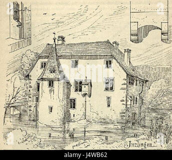 Inzlingen Wasserschloss Banque D'Images