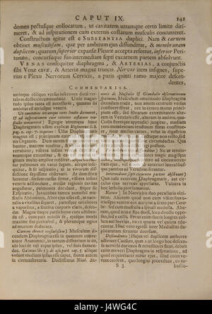 'Syntagma Anatomicum' de Vesling est un texte anatomique qui fournit un guide complet de l'anatomie humaine. Le travail est important pour son approche scientifique de l'étude de la physiologie humaine et son impact sur le développement des connaissances médicales. Banque D'Images