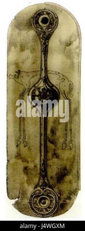 Dessin de 1863 Bouclier Witham Banque D'Images