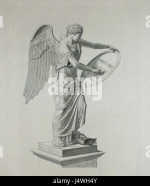 La 'Vittoria alata' de Brescia, créée en 1888, fait référence à une œuvre d'art remarquable, probablement une sculpture ou un monument. La pièce est symbolique de la victoire, comme l'indique le titre 'Vittoria alata', signifiant 'victoire ailée' en italien. Banque D'Images