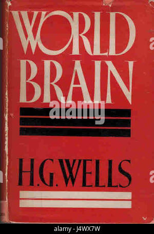 Cerveau monde HG Wells 1938 Banque D'Images