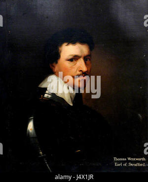 Thomas Wentworth, 1er comte de Strafford, était un homme d'État et homme politique anglais au XVIIe siècle, connu pour son rôle dans la guerre civile anglaise et sa direction controversée sous le roi Charles Ier Banque D'Images