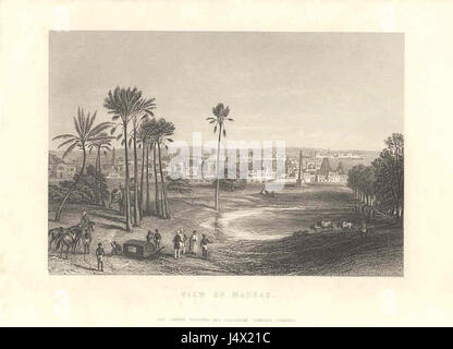 Avis de Madras, une gravure sur acier de 'l'histoire de la rébellion indienne', 1858 Banque D'Images