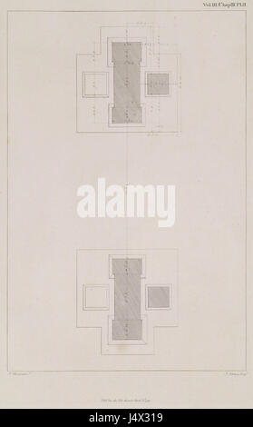 Un dessin architectural détaillé de 1794 par James Stuart et Nicholas Revett, illustrant le plan du sol de l'Arche, mettant en valeur les principes de conception néoclassique. Banque D'Images