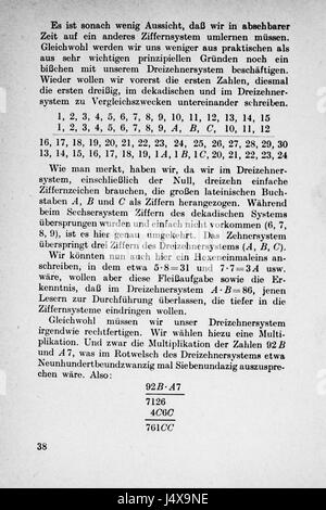 'Vom Einmaleins zum Integral' se traduit par 'de la table de multiplication à l'intégrale.' Ce titre fait probablement référence à un travail mathématique qui explore des concepts allant de l'arithmétique de base au calcul avancé, visant à éduquer le lecteur dans le domaine des mathématiques. Banque D'Images
