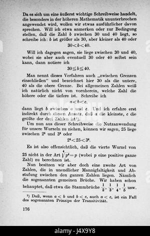 Vom Einmaleins Seite 176 zum Partie intégrante Banque D'Images
