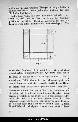 'Vom Einmaleins zum Integral' est un manuel allemand axé sur les mathématiques, enseignant spécifiquement le voyage de l'arithmétique de base au calcul intégral. Cette entrée fait référence à la page 342 du texte. Banque D'Images