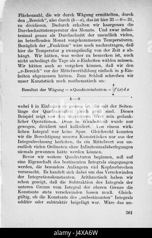 'Vom Einmaleins zum Integral' se traduit par 'de la table de multiplication à l'intégrale.' Cette référence est probablement tirée d'un manuel ou d'un ouvrage de mathématiques, particulièrement axé sur les concepts mathématiques et la théorie. Banque D'Images
