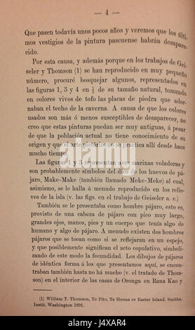 Tres notas sobre la Isla de Pascua, p. 04 Banque D'Images