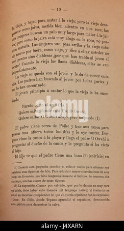 Tres notas sobre la Isla de Pascua, p. 19 Banque D'Images