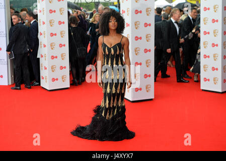 Rachel Adedeji arrivant pour la Vierge PLAT British Academy Television Awards 2017 qui a eu lieu au Festival Hall à Southbank Centre, Londres. ASSOCIATION DE PRESSE Photo. Photo date : dimanche 14 mai 2017. Voir PA story SHOWBIZ BAFTA. Crédit photo doit se lire : Matt Crossick/PA Wire Banque D'Images