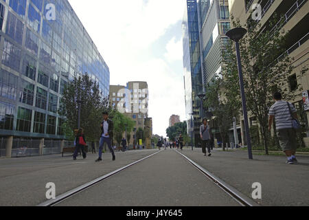 La ligne de produits, d'un parc linéaire et de sentiers piétonniers dans la banlieue de Sydney, Ultimo. Il utilise la route d'une ancienne ligne de chemin de fer de marchandises Banque D'Images