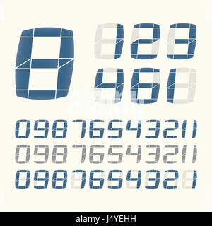 Hôtel moderne et élégant système de numéro de LCD Illustration de Vecteur