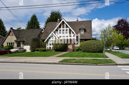 Accueil du patrimoine situé dans le quartier de Queen's Park de New Westminster, C.-B., Canada. Banque D'Images