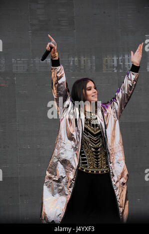 Hailee Steinfeld en 2017 RADIO KIIS FM Wango Tango à l'StubHub Center le 13 mai 2017 à Carson, Californie. Banque D'Images