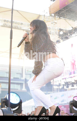 Camila Cabello à la radio KIIS FM Wango Tango 2017 au StubHub Center le 13 mai 2017 à Carson, Californie. Banque D'Images